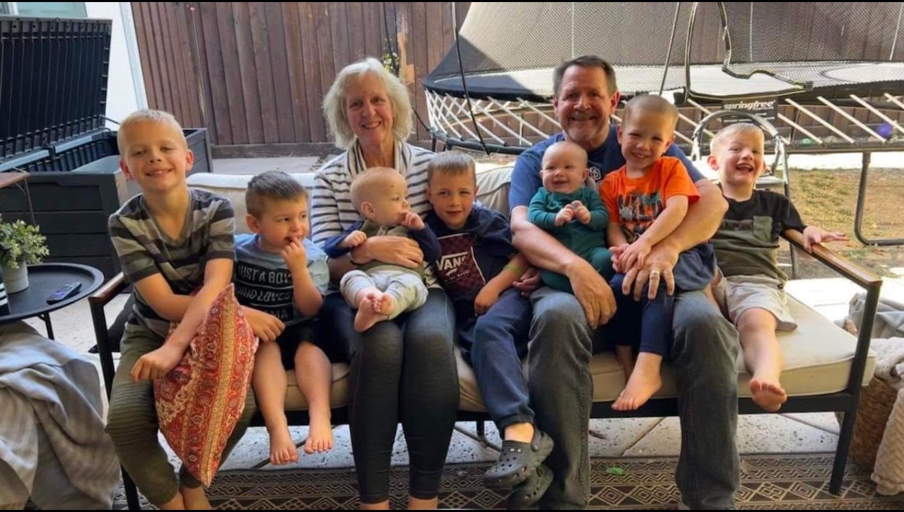 Mimi with a few of her 11 grandkids